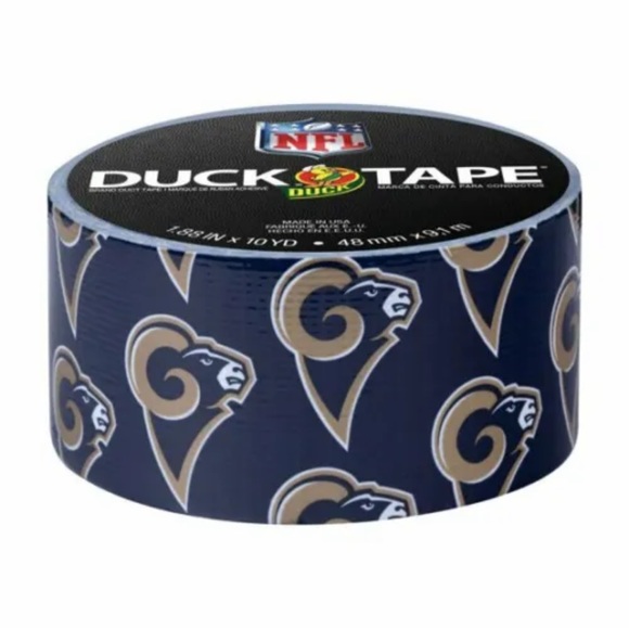 RARE New 2012 SEALED Los Angeles Rams NFL Blue/White/Gold Duck Tape one roll - Picture 3 of 6